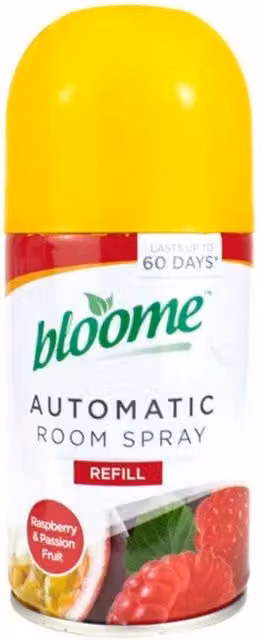 KDMD Automatic Air Freshener Refill Raspberry Passionfruit 250ml Yellow