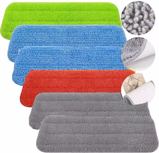 EONLION 6-Piece Multicolour Spray Mop Refill Pads, Width: 100 cm – 1