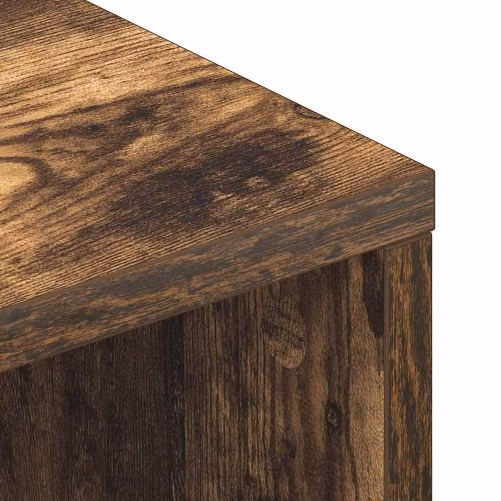 Berkfield Home Modern Smoked Oak TV Cabinet in Brown, W/D/H: 100 x 40 x 40 cm – 4