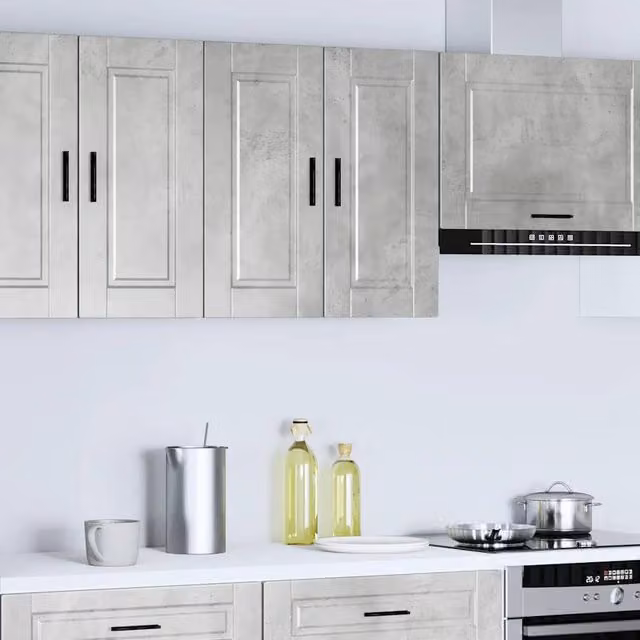 Berkfield Home Porto Wall Mounted Kitchen Cabinet in Concrete Grey