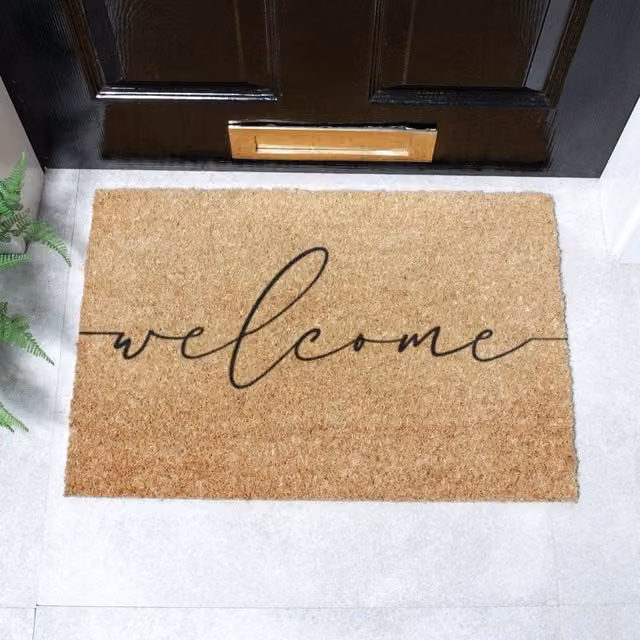 Artsy Mats Welcome Doormat in Brown, W/D: 60 x 40 cm