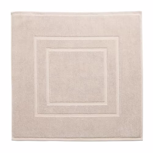Christy Brixton Rectangular Cotton Bath Mat in Grey or Beige, 60 x 60 cm – 1