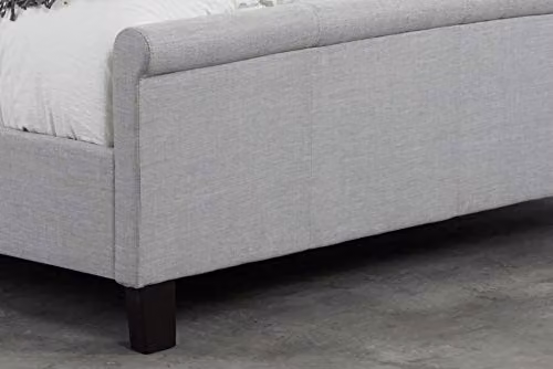 Birlea Stratus Upholstered Lift Up Base Bed Frame in Grey Fabric, W/D/H: 150 x 200 x 91.5 cm – 4