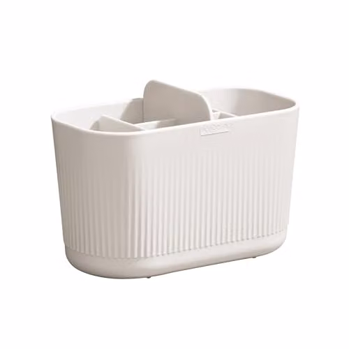 ReBorn Large Recycled Bathroom Caddy Organiser Storage, Stone