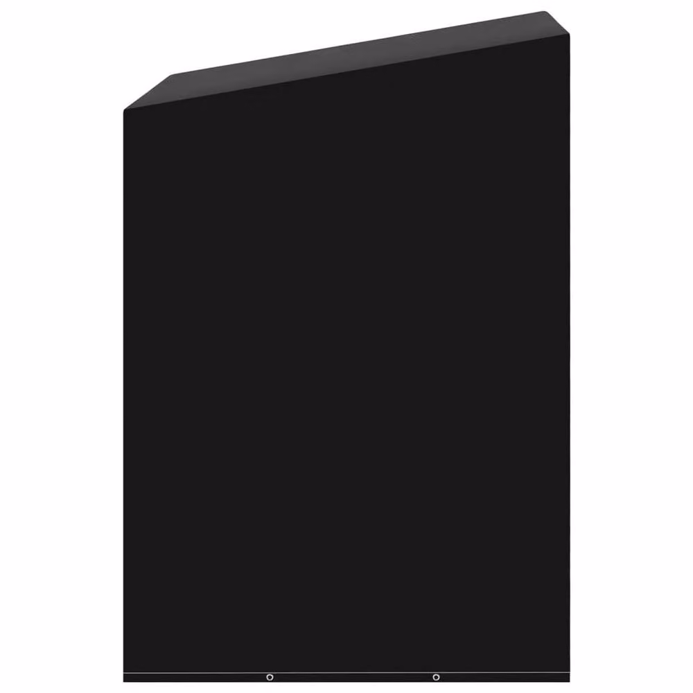 Berkfield Home Swing Bench Cover with 6 Eyelets in Black, W/D/H: 185 x 117 x 170 cm – 3