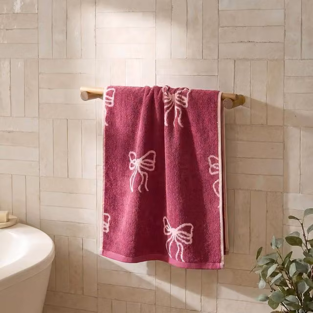 OHS Premium Cotton Terry Hand Towel, Quick Drying and Fluffy, Burgundy – 5