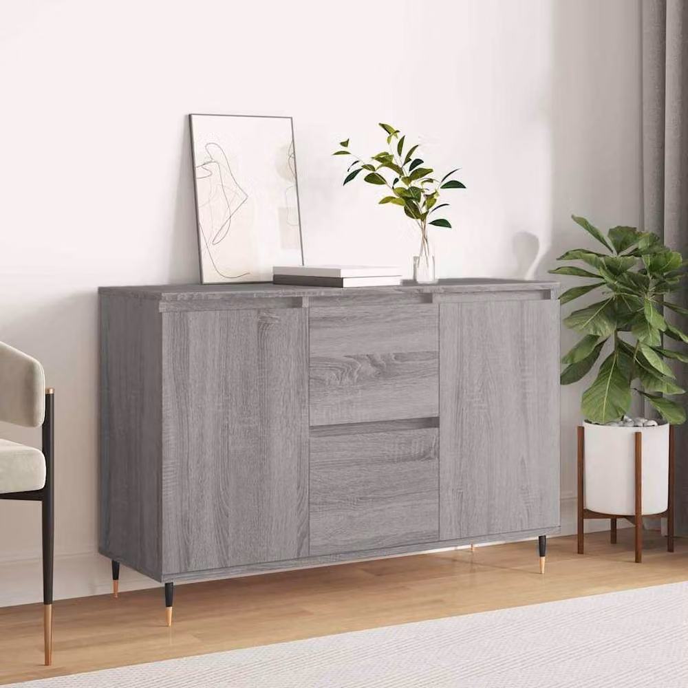 Berkfield Home Grey Sonoma Sideboard W/D/H: 104 x 35 x 70 cm – 2