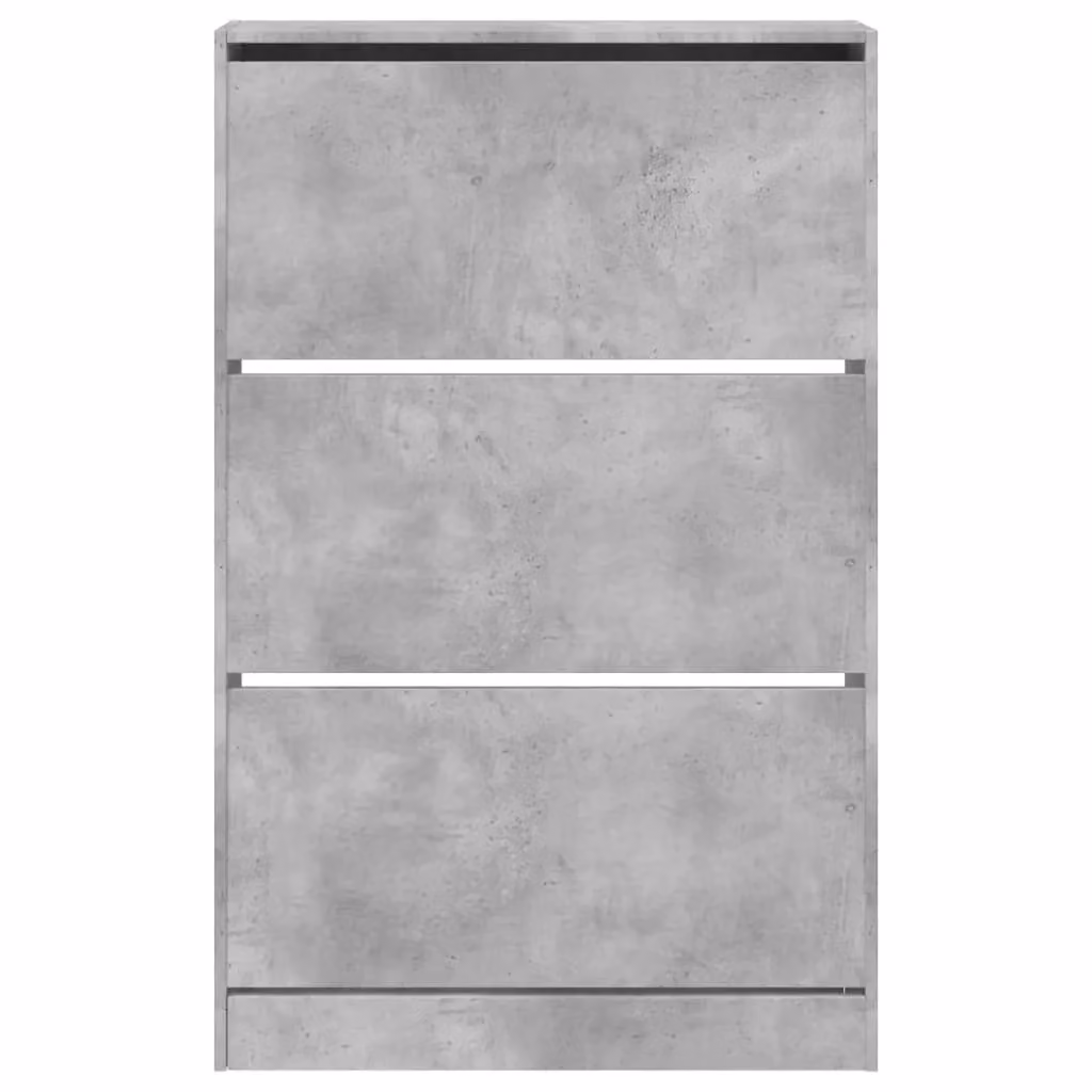 Berkfield Home Grey Concrete Shoe Cabinet, W/D/H: 80 x 21 x 125.5 cm – 3