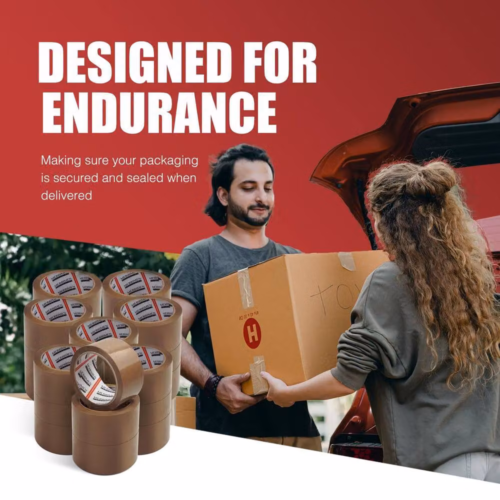 Merrimen Heavy Duty Brown Packaging Tape, 24 Pack of Rolls, Width: 48 mm, Length: 66 m – 2