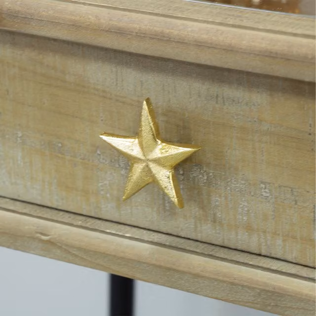 Melody Maison Bright Gold and White Knob with Screw