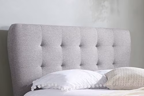 Birlea Stockholm Upholstered Fabric Bed in Grey, 135cm – 2
