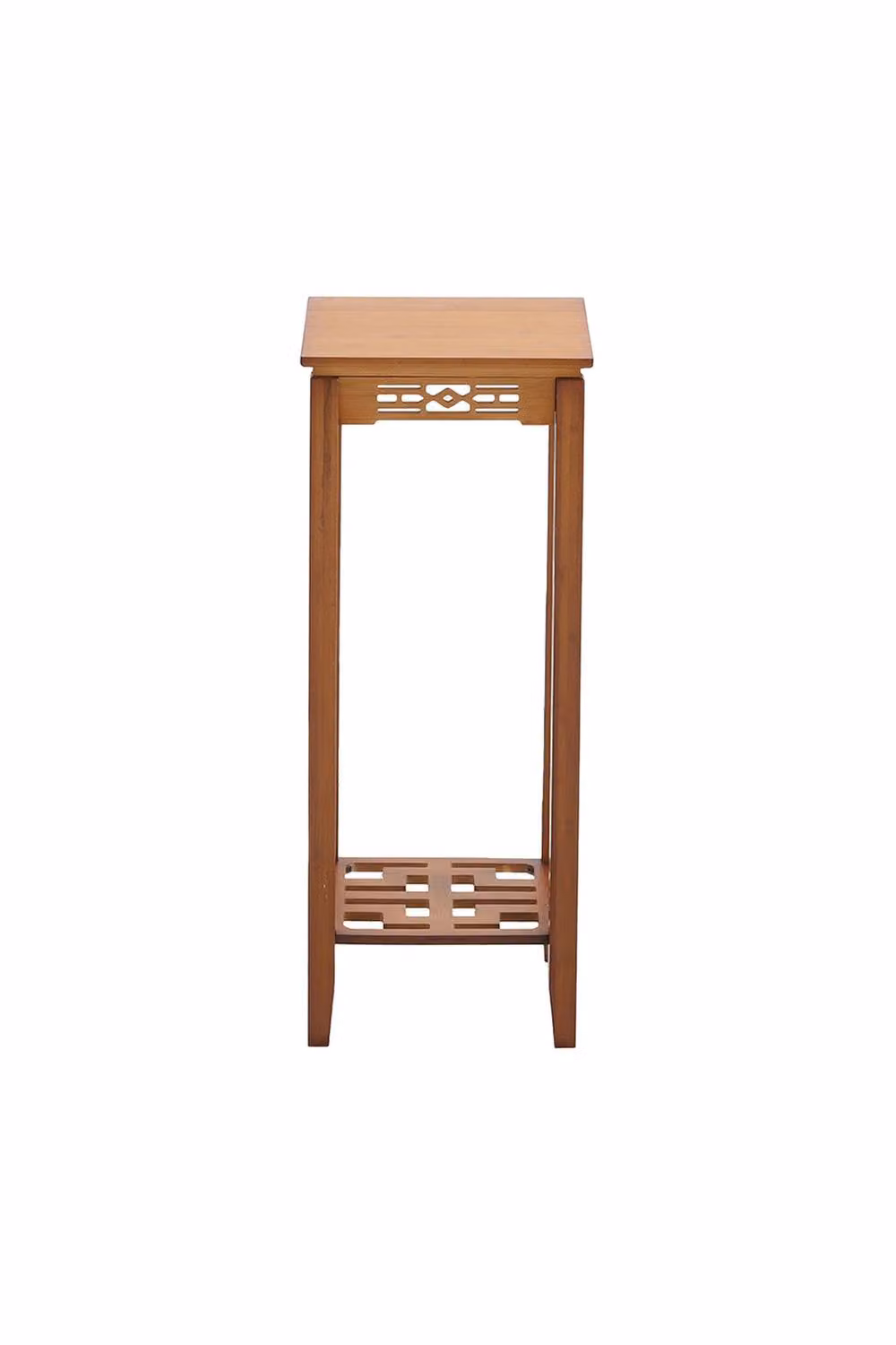 Garden Sanctuary 2-Tier Bamboo Plant Stand in Brown – 2