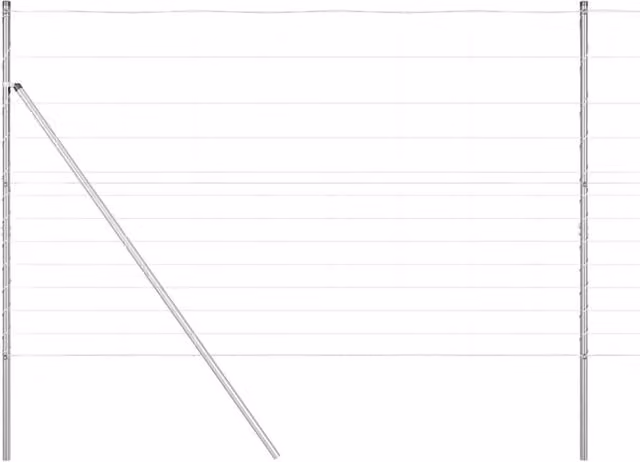 Berkfield Home Field Fence Galvanised Steel in Silver/Grey, H: 150 cm x W: 25 m – 1