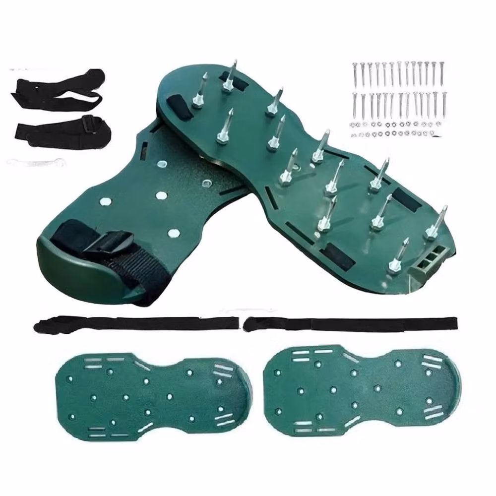 NESTLUNE Non Slip Lawn Spikes Shoes for Garden Grass Work in Green – 3
