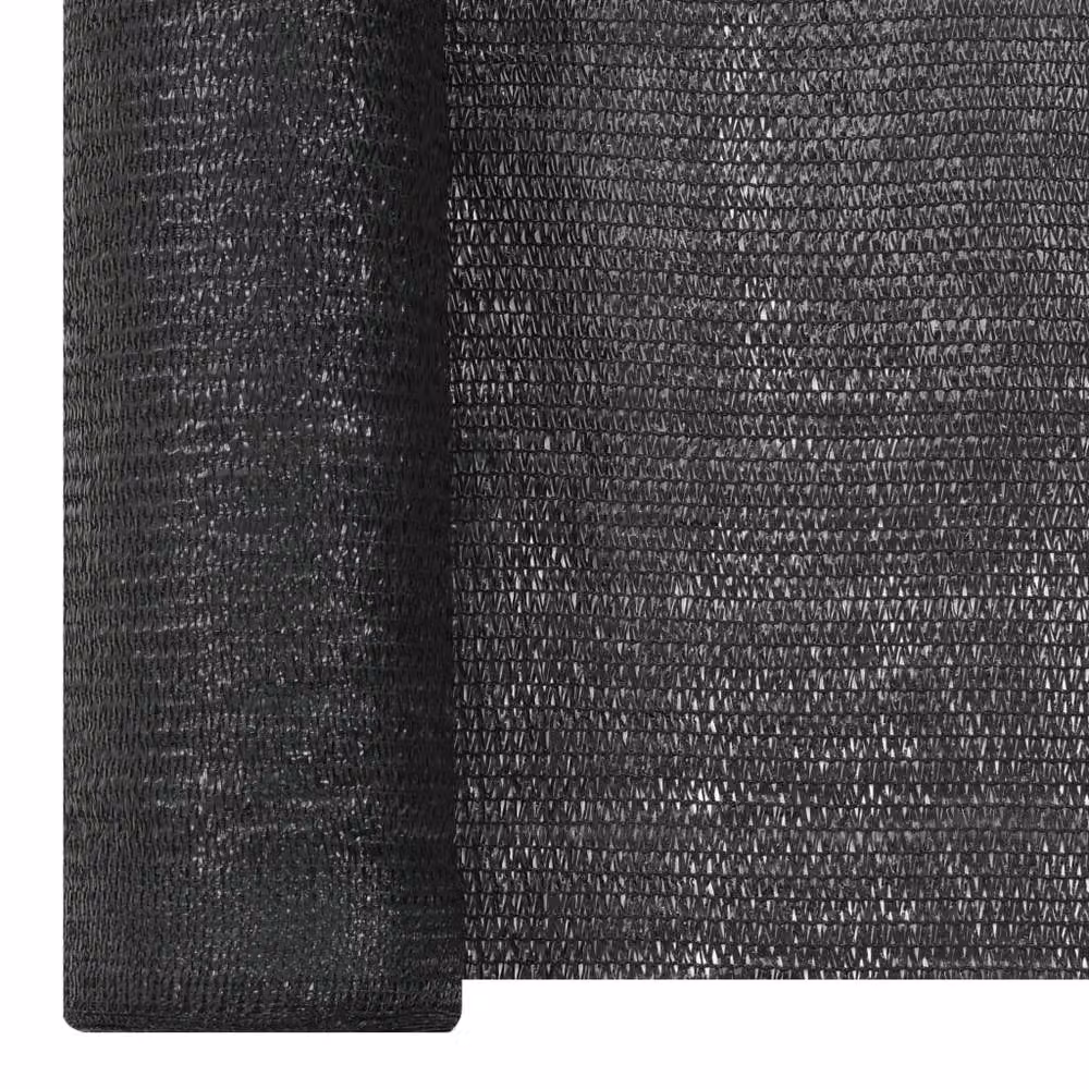 Berkfield Home Black HDPE Privacy Netting Mat, 2 x 25 m – 3