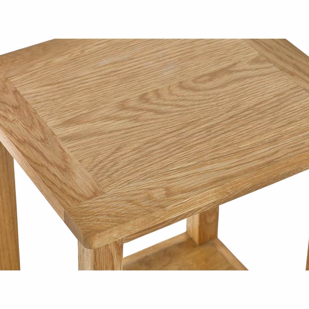 Cheshire Kinloch Contemporary Oak Lamp Table in Light Brown – 3