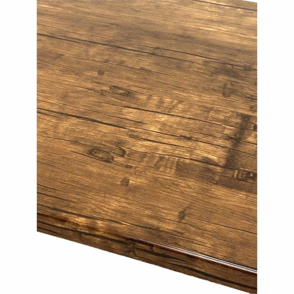SPETLEK Square Dark Oak Effect Table in Brown, W: 70 cm – 3