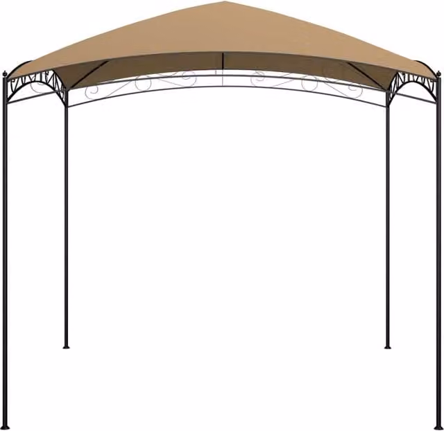 Berkfield Home Hip Roof Gazebo in Beige, W/D/H: 300 x 300 x 265 cm
