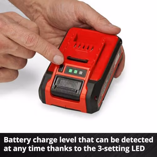 Einhell Power X-Change 18V 3.0Ah Plus Lithium-Ion Battery Twin Pack, 2nd Generation, Red and Black – 5