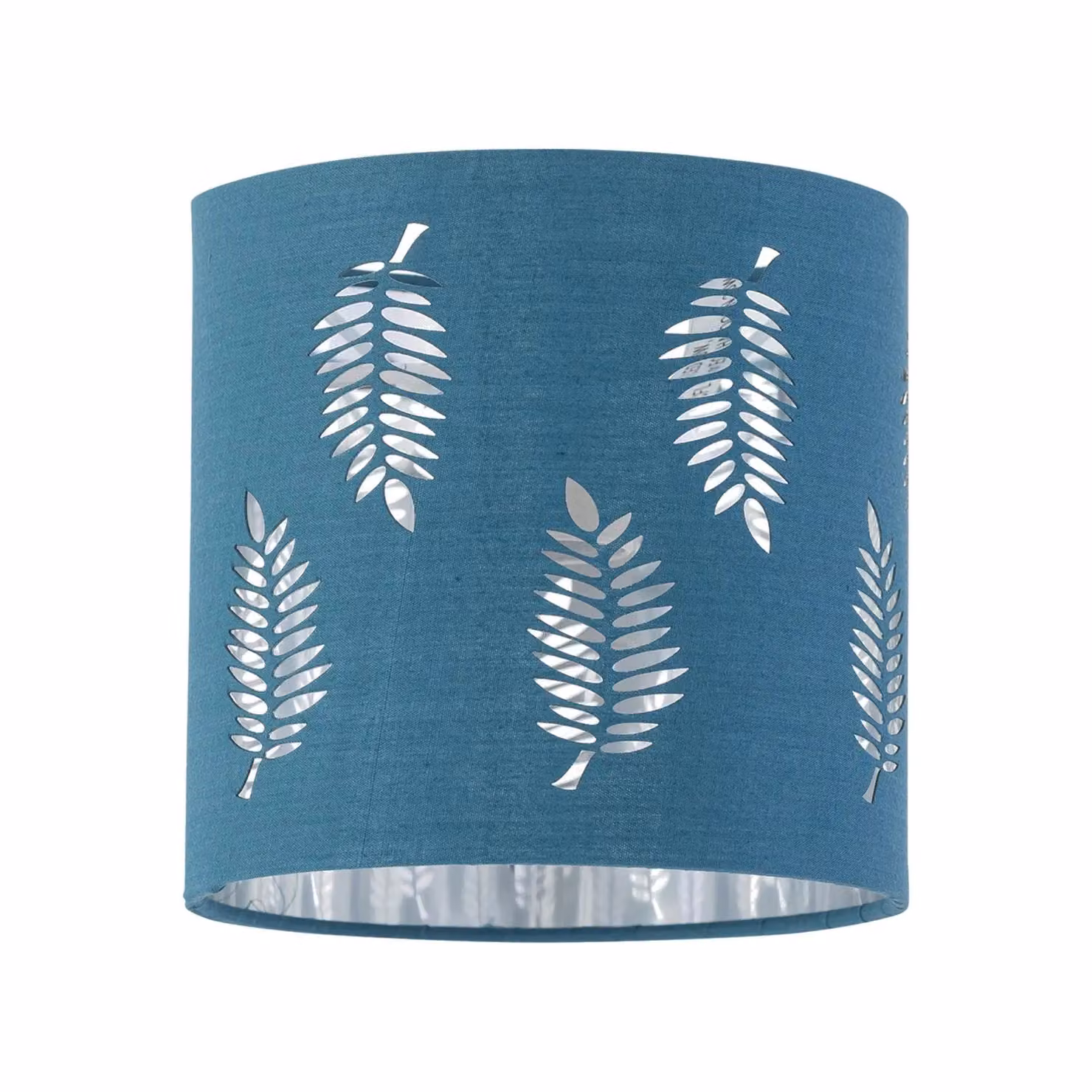 First Choice Lighting Set of 2 Silver Arched Table Lamps with Teal Fabric Shades – 2