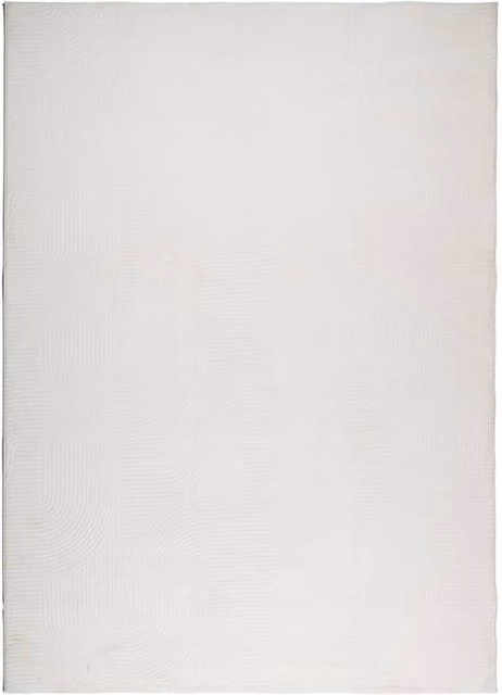 Berkfield Home IZA Short Pile Scandinavian Style Geometric Rug in Cream and Beige, W: 240 cm, D: 340 cm
