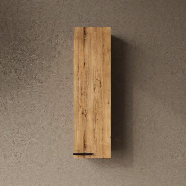 Banyetti Celtic Wall Hung Mini Storage Cabinet in Ostippo Light Oak
