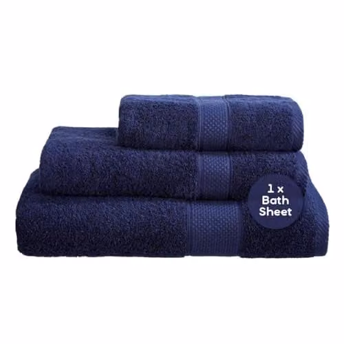 Linens Limited Turkish Cotton Bath Sheets in Blue