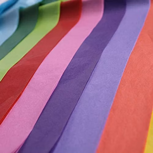 Eurowrap Multicolour Acid Free Tissue Paper, Pack of 20 Large Sheets