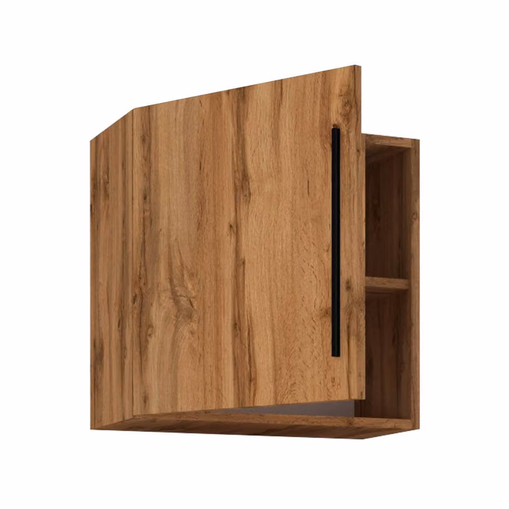VCM Arila M Wall Shelf Cube in Light Oak – 2