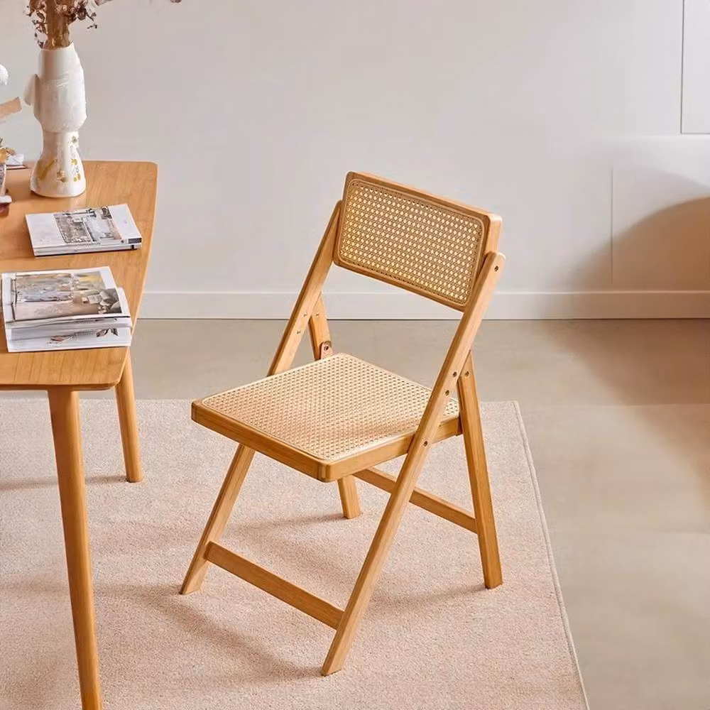 FORGEVIO Mid-Century Bamboo Wood Chair Set of 2 in Brown – 2