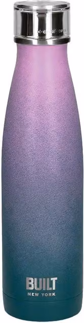 BUILT New York Perfect Seal Leakproof Insulated Stainless Steel Water Bottle, 480 ml, Pink and Blue Ombre – 6