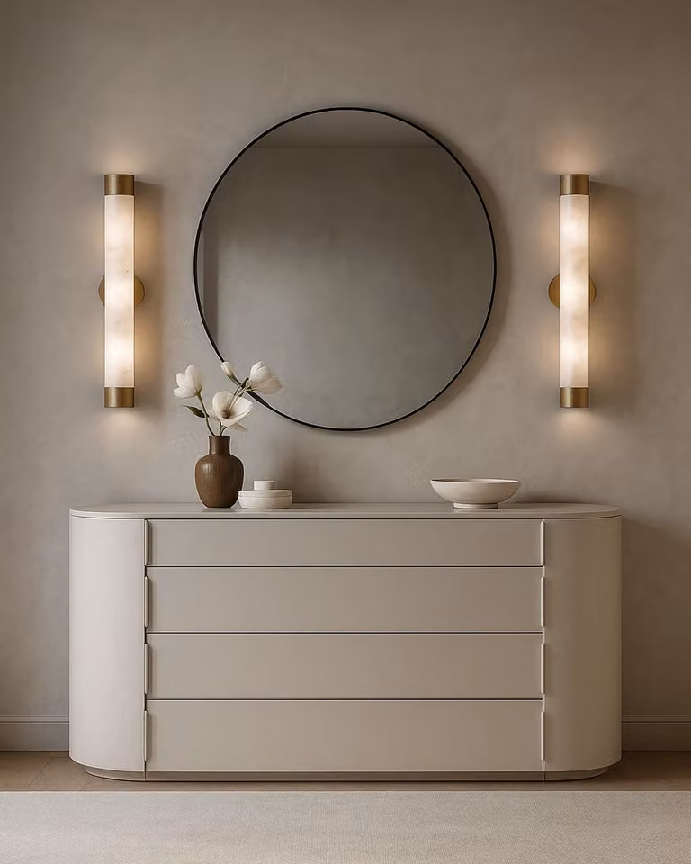 Tommy Franks Modern Matte Beige Freestanding Dresser