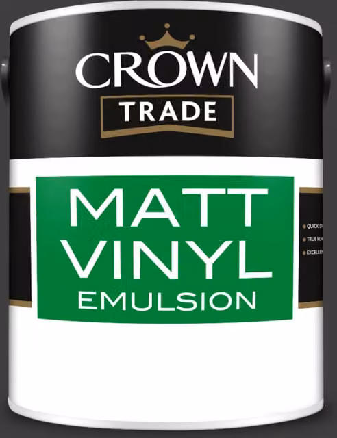 Crown Trade Rebel Mixed Colour Matt Water Based Dispersion Paint, Grey, 5 l