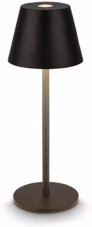 Briloner Rechargeable LED Table Lamp Black, Dimmable Touch Control, IP44 Outdoor Light, W/D/H: 6 x 6 x 16 cm – 1