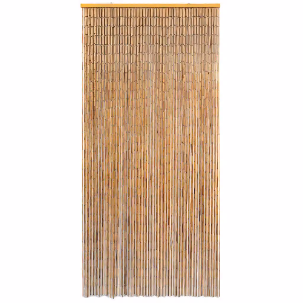 Berkfield Home Bamboo Door Curtain in Brown, W: 90 cm, H: 200 cm – 2