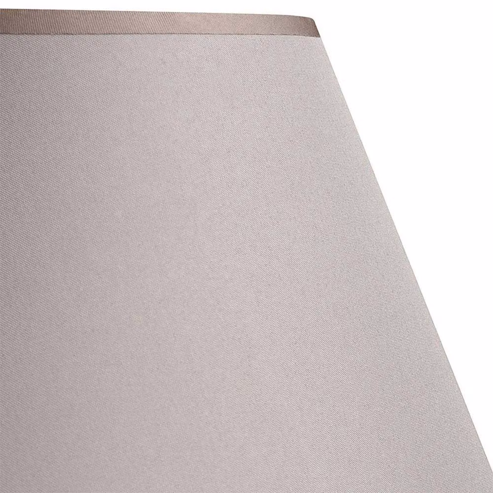 Voltico 2-Pack Adjustable 9 Inch Fabric Cone Coolie Lampshades in Brown, Diameter: 22.86 cm – 3