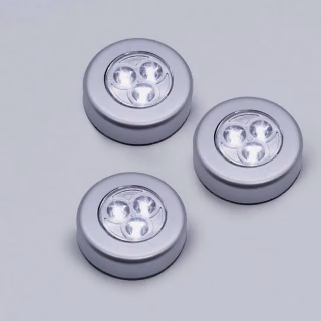 Marco Paul Minimalist Portable LED Battery Lights in Silver