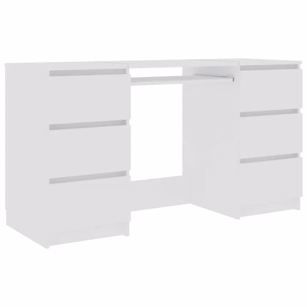 Berkfield Home Modern White Writing Desk W/D/H: 140 x 50 x 77 cm – 2