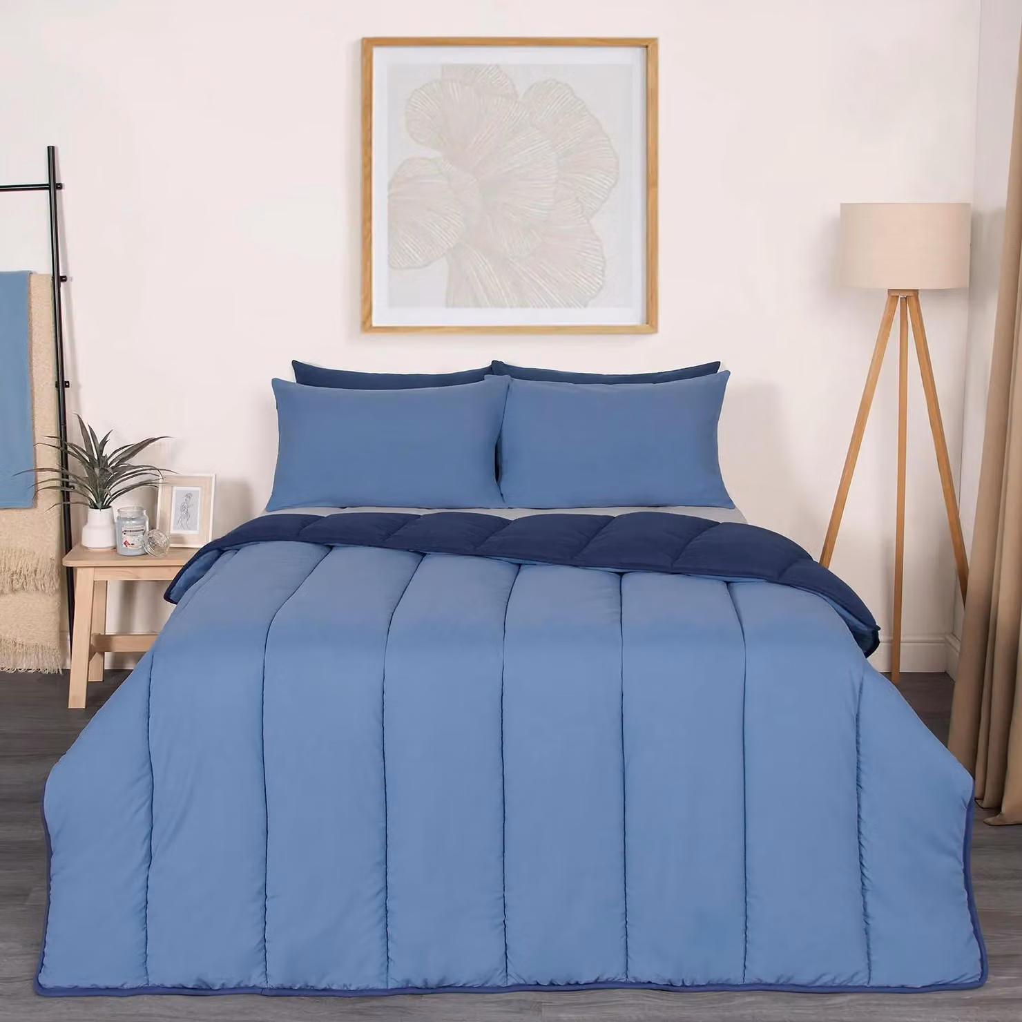 OHS King Size Blue 10.5 TOG Hollow Fibre Duvet and Pillowcase Set – 2