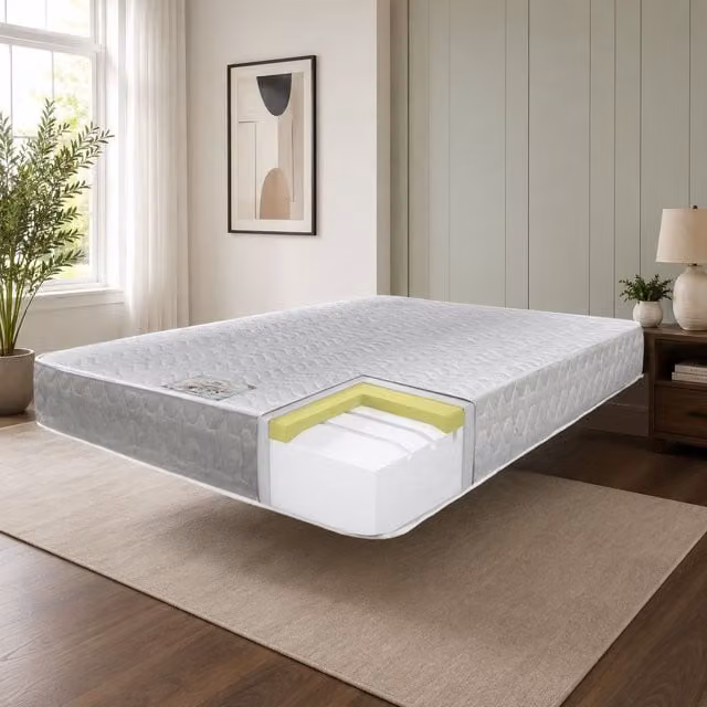 Divan Bed Direct Luxury Memory Foam Orthopaedic Mattress in White, Size: King (W/D/H: 180 x 200 x 20.32 cm)
