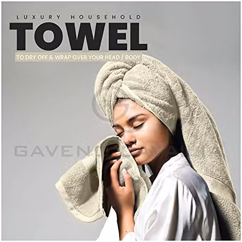 GAVENO CAVAILIA 10 Piece Egyptian Cotton Towel Set in Beige – 3