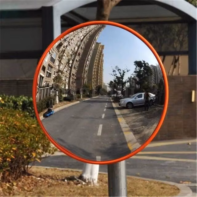 NESTLUNE Orange Wide Angle Security Curved Convex Road Mirror, Width: 60 cm