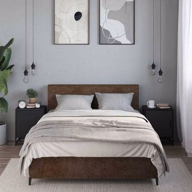 Berkfield Home Elegant Bedside Cabinets, 2 Piece Set in Black, W/D/H: 40 x 31 x 50 cm
