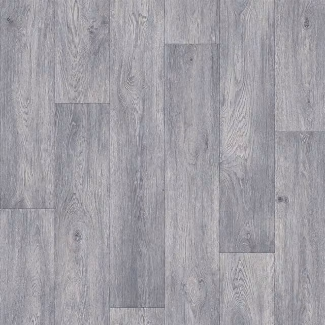 Vinyl Flooring UK Turbo Grey Wood Effect Foam Backed Vinyl Flooring Sheet, Thickness: 2.3 mm