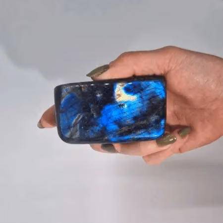 KDMD Madagascar Labradorite Medium Stones in Black, Blue, Green and Gold, 250-300g, 80-100mm – 2