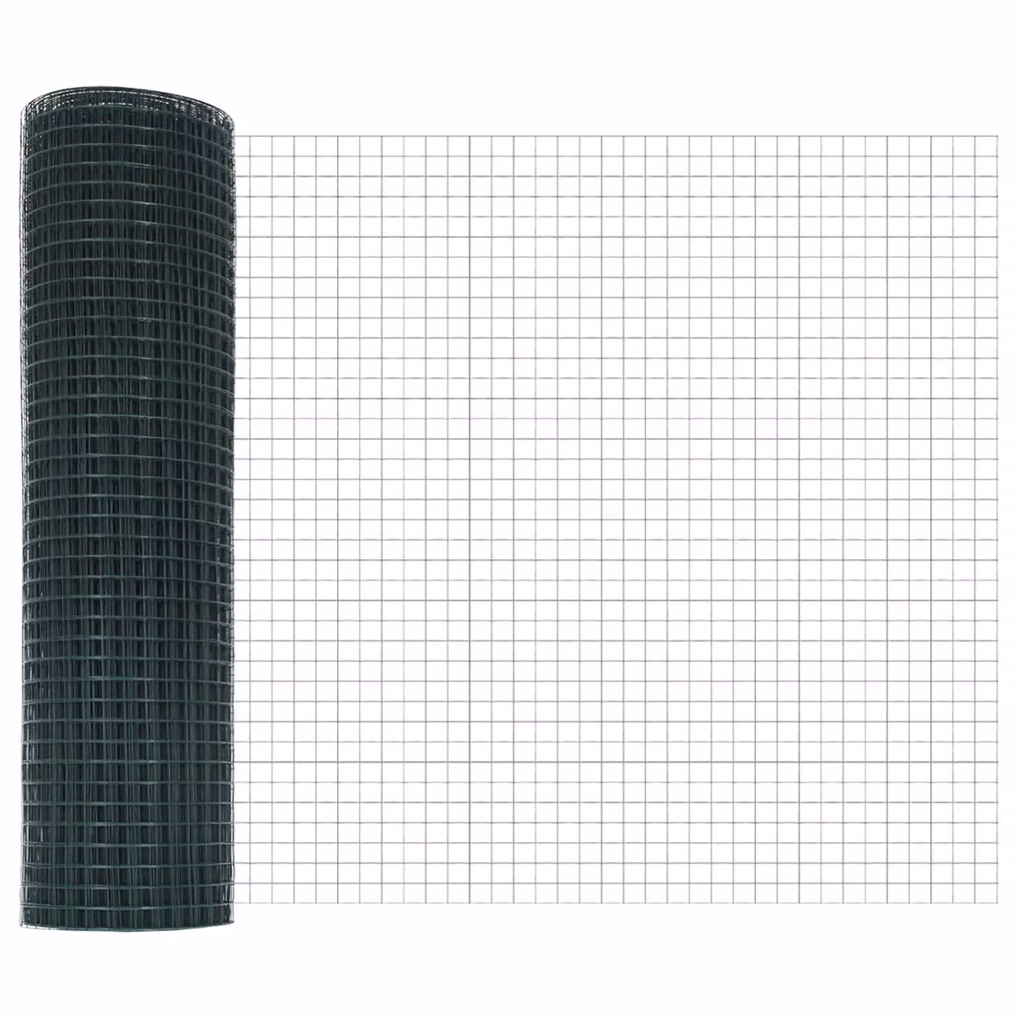 Berkfield Home Green Steel Welded Wire Fence with 7 Spike Posts, W: 0.4 m, L: 10 m – 4