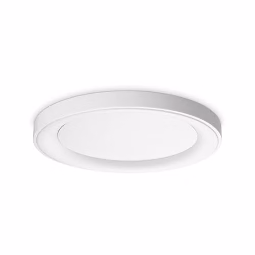 Ideal Lux Planet White Integrated LED Semi Flush Ceiling Light, 3000Lm, 3000K Warm White