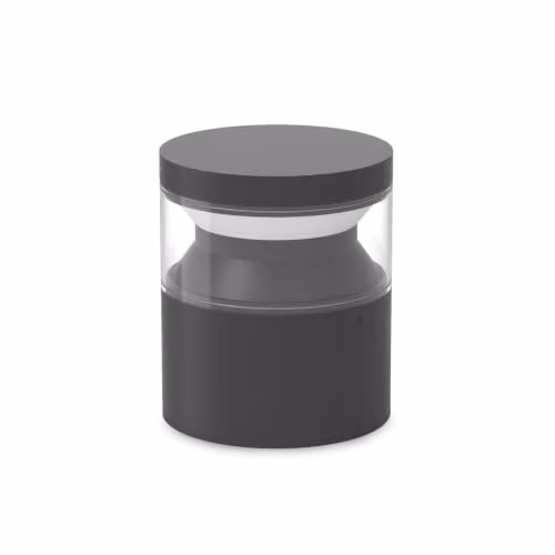 Ideal Lux Boeing LED Outdoor Pedestal Light, Black, Warm White 3000K, IP65