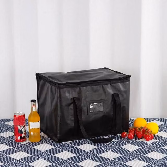 SPETLEK Large Insulated Food Delivery Bag, 28L, Black