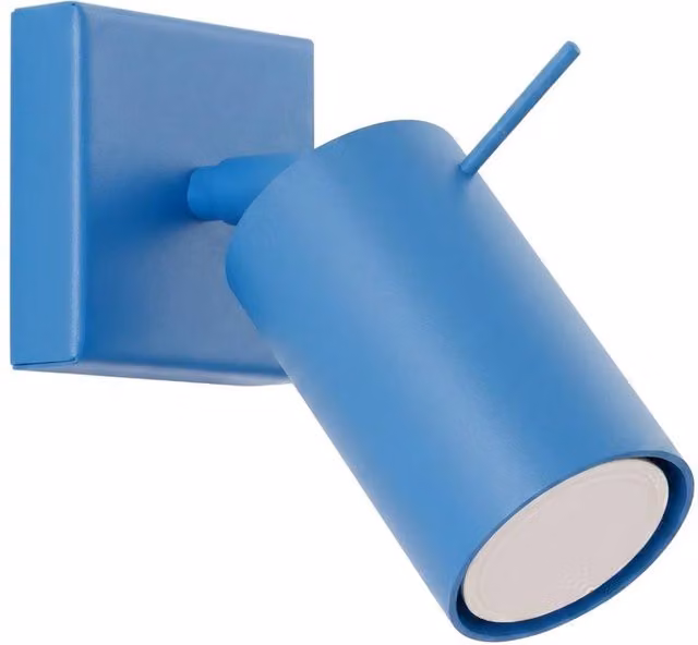 Sollux Lighting Modern Ring Wall Lamp in Light Blue, W/D/H: 8 x 8 x 16 cm – 1
